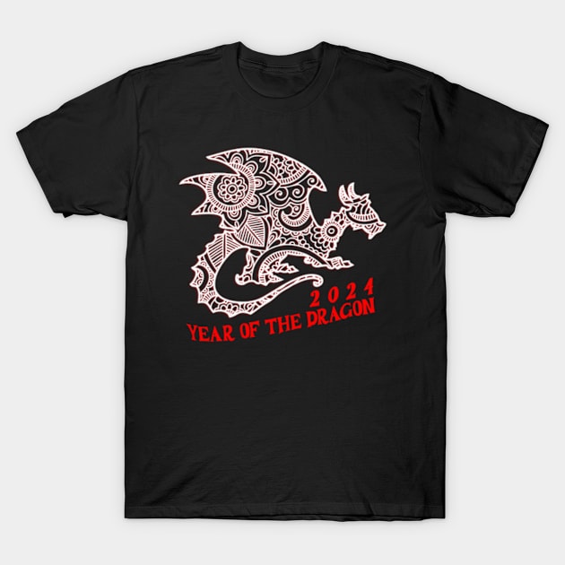 2024 Year of the Dragon, Hello 2024, Year of the Dragon 2024, Happy New Year 2024 T-Shirt by sarcasmandadulting